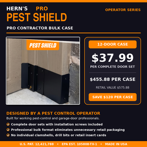 Hern's Pro Pest Shields – Pro Contractor Bulk Case Pack (12 Sets)