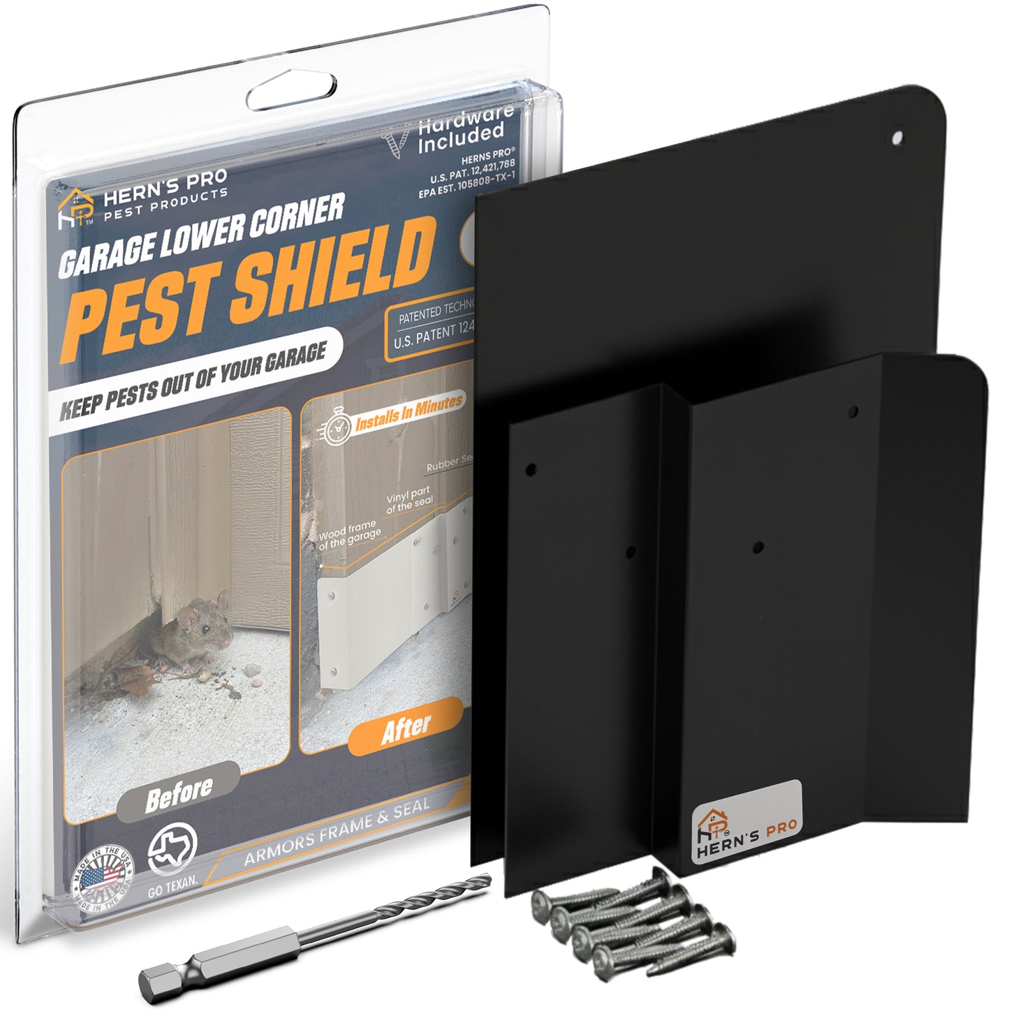 Garage Lower Corner Pest Shield